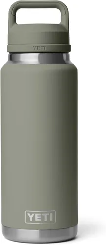 Vista 35 de YETI Rambler - Botella de 36 onzas, aislada al vacío, a prueba de fugas, de acero inoxidable con tapón para sorbos Aislamiento al vacío Blanco