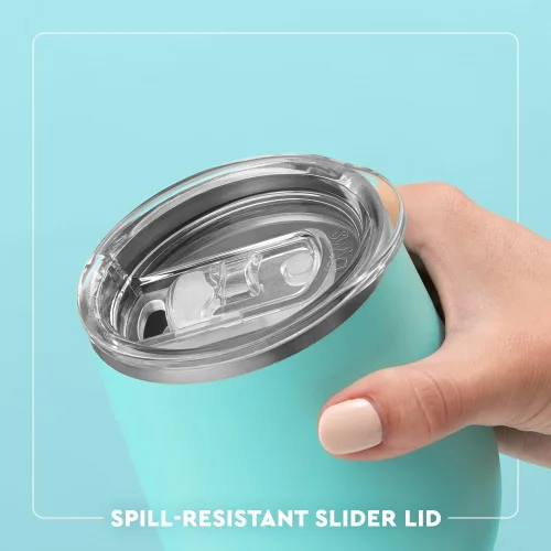 Vista 4 de Swig Life Vaso de vino de 12 onzas con tapa, acero inoxidable, apto para lavavajillas, portátil, triple aislamiento (todos los americanos)