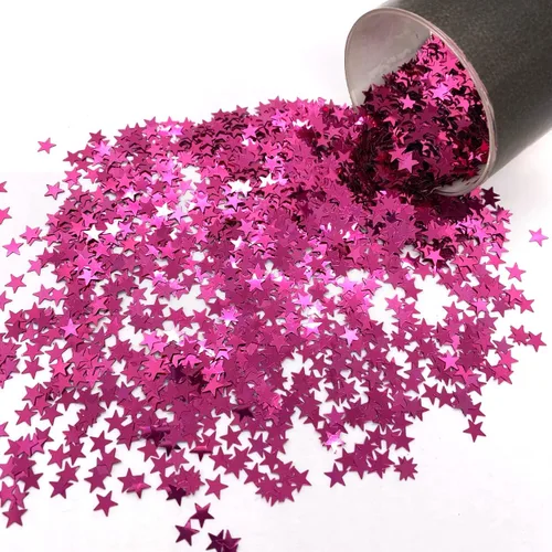 Vista 16 de Confetti Star 1/4" Negro - Paquete al por menor #8513 QS0