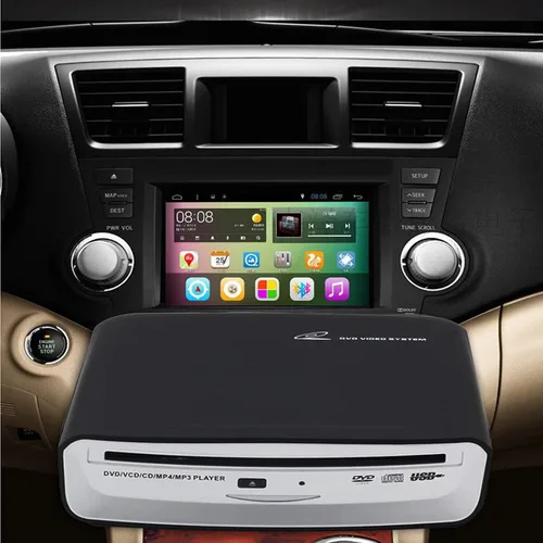 Vista 4 de Reproductor de CD Universal Externo para Coche USB Reproductor de CD Portátil para Coche USB Conexión para Navegación Android/TV/MacBook Pro/Laptops