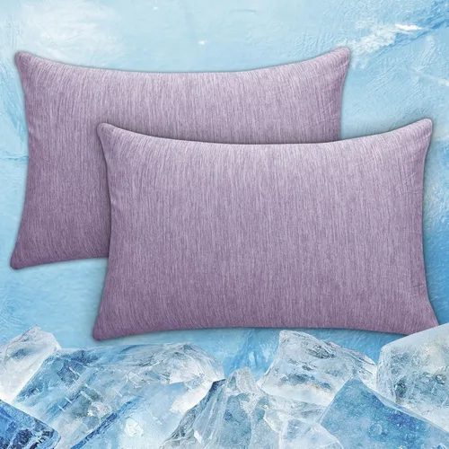 Vista 12 de CHOSHOME Fundas de almohada refrescantes con cremallera Fundas de almohada Q-Max > 0.45 con cremallera para personas que duermen con calor, suaves