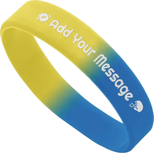 Vista 23 de 10-2000 piezas de pulseras de goma personalizadas con texto - Pulseras de silicona personalizadas a granel para conciencia, eventos, apoyo, regalos