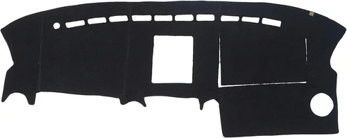 Vista 20 de AUQDD Funda de Cubierta de Tablero Compatible con 2004 2005 2006 2007 2008 2009 2010 Toyota Sienna, Alfombra de Tablero de Franela Negra Negro