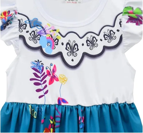 Vista 3 de Amarliben Girls Mirabel Dress Isabella Luisa Princess Costume Outfit Birthday Dresses Madrigal Magic Family Party Dress up