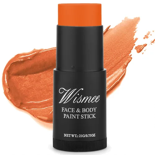 Vista 12 de Palo de pintura facial blanca de payaso, cobertura completa, maquillaje de cuerpo blanco para Halloween, cosplay, bromista, zombi, vampiro