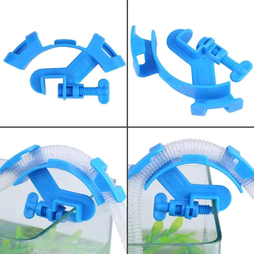 Vista 7 de TOPINCN Soporte para tubería de agua para acuario, abrazadera de tubo de agua, soporte de manguera de pescado, soporte de manguera de acuario, clip