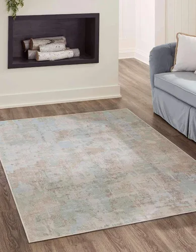 Vista 6 de Unique Loom Lotus Collection - Alfombra rectangular (2 x 3 pies 1 pulgada, rectangular, multicolor y marfil)