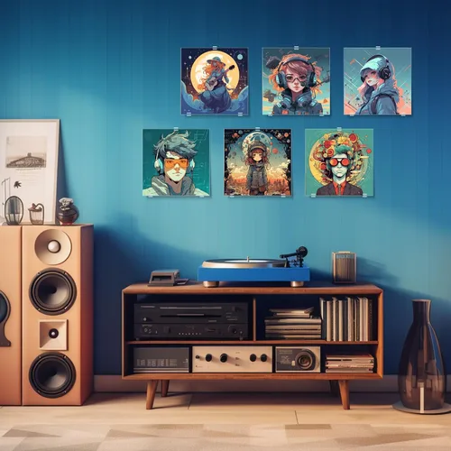 Vista 6 de Expositor de discos de vinilo, soporte para discos de vinilo, soporte de pared, soporte de acrílico para discos de vinilo para montaje en pared
