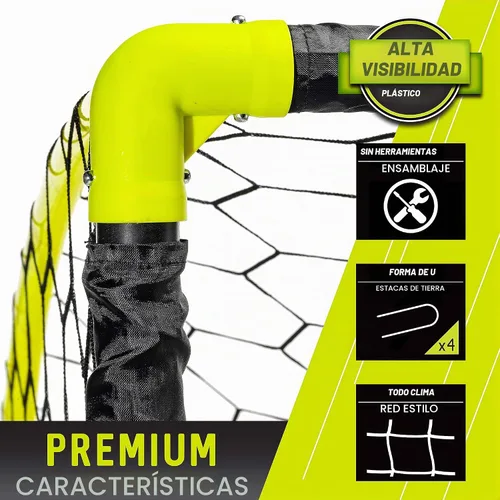 Vista 4 de Franklin Sports Blackhawk Set de fútbol portátil instantáneo 6 x 4
