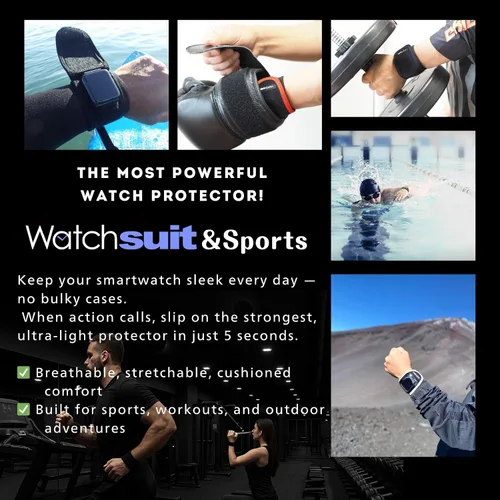 Vista 2 de Protector de reloj inteligente WATCHSUIT. Funda de reloj inteligente para Apple Watch, Huawei, Xiaomi, Garmin, Google Pixel, Amazfit, Galaxy, Fitbit