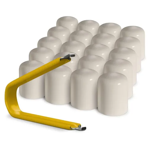Vista 7 de ColorLugs Tapón de llanta de vinilo Negro Tapa de tuerca de rueda de ajuste flexible Para 17 mm Paquete de 20 Incluye extractor de lujo