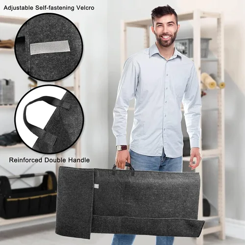 Vista 4 de Bolsa de almacenamiento de hojas de mesa acolchada, 1 paquete, se 51'' X 28'' -1 paquete