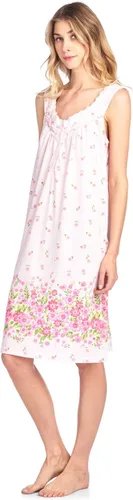 Vista 3 de Casual Nights Camisón sin mangas bordado Pointelle para mujer