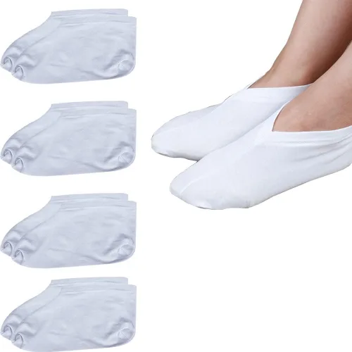 Vista 10 de 2 pares de calcetines curativos para pies secos para hombres y mujeres, loción, calcetines hidratantes para spa durante la noche absorbentes