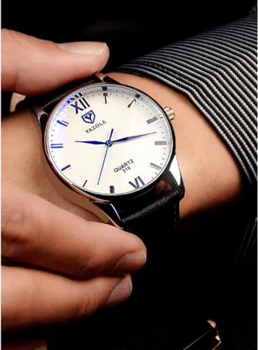 Vista 4 de Mens Watches Ultra-Thin Minimalist Waterproof Fashion Simple Business Wrist Watch for Men Unisex Dress with Leather Band