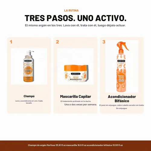 Vista 9 de Morfose - Mascarilla capilar con aceite de argán y acondicionador profundo para cabello grueso y seco, tratamiento nutritivo marroquí para cabello