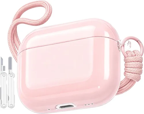 Vista 15 de Funda para AirPods Pro 2ª/1ª con cordón y kit de limpieza, rosa C-rosa