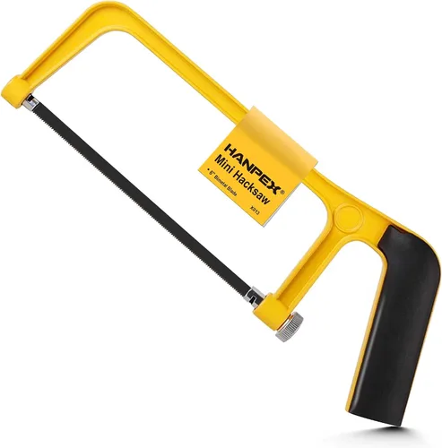 Vista 8 de Hanpex Juego de bloques para sierra pequeña y taco para inglete de 6" - Sierra de corte fino extra de 150 mm con hoja de sierra bimetálica