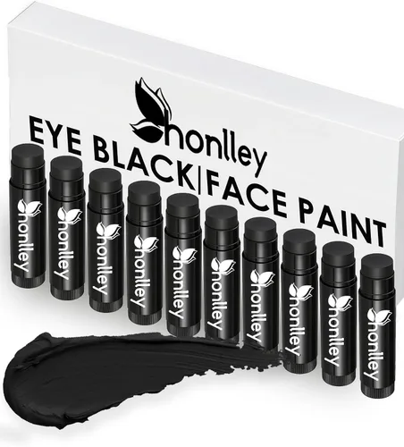 Vista 10 de honlley Clown White Face Paint Cream, Goth Halloween Foundation Makeup, 15g