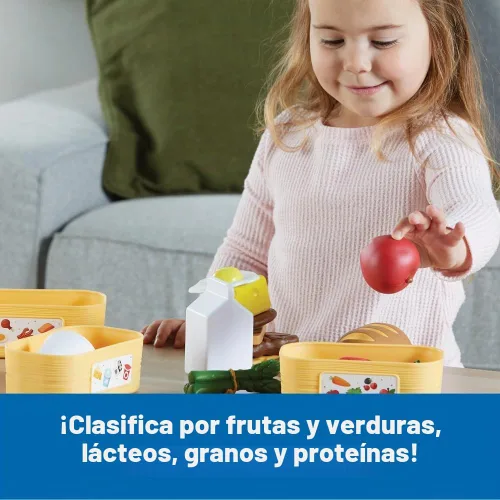 Vista 2 de Learning Resources Nuevos brotes Pick 'n' Ordenar grupos de alimentos