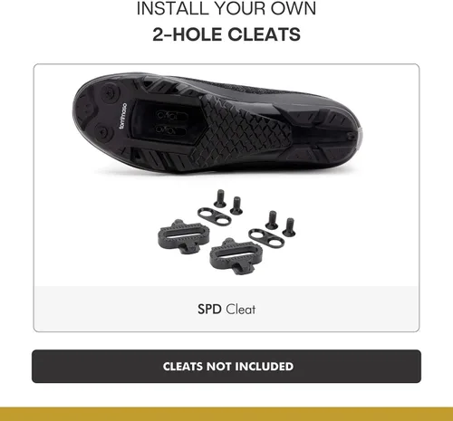 Vista 3 de Tommaso Strada Ready to Ride - Zapatos de ciclismo para hombre con aspecto Delta o SPD preinstalados, zapatos de bicicleta optimizados para hombres