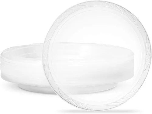 Vista 18 de PLASTICPRO - Cuencos desechables de plástico transparente de 18 onzas, Premium, para fiesta, Pack de 20