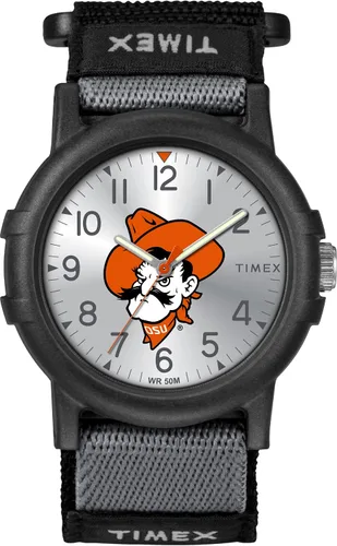 Vista 37 de Timex Reloj unisex Collegiate Recruit de 1.496 in - Tennessee Volunteers con correa de tela negra