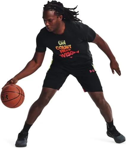 Vista 8 de Under Armour Baseline - Pantalones cortos de baloncesto de 10 pulgadas para hombre