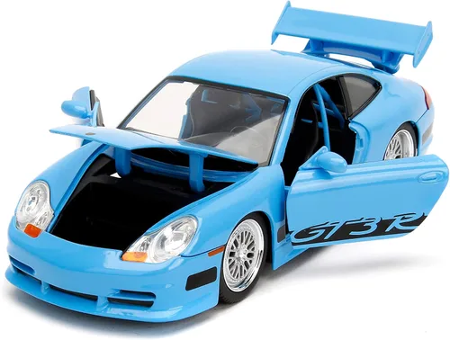 Vista 5 de Jada Toys Fast & Furious Brian's Porsche 911 GT3 RS 1:24 - Coche fundido a presión, juguetes para niños y adultos