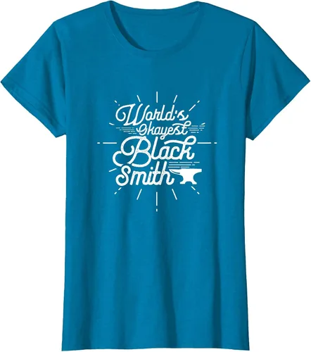 Vista 61 de Blacksmith Blacksmithing Forge Metalsmith Forging T-Shirt Asphalt Grey
