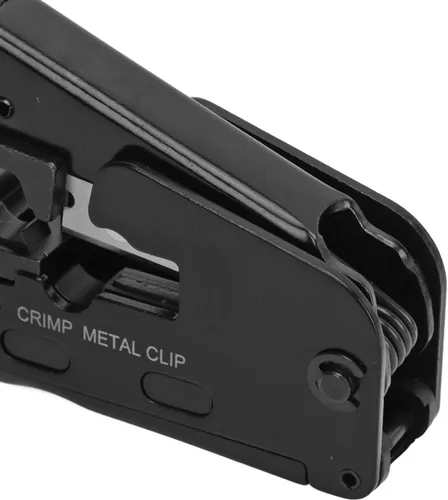 Vista 3 de Herramienta de crimpado Ethernet Crimpadora Pasa a través de Ethernet Crimper para RJ11 RJ12 Cat5 Cat6 Cat7