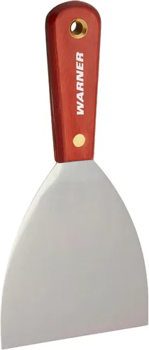 Vista 13 de Warner Manufacturing Warner Tool 627 Cuchillo de masilla Full Flex de 1-1/2", acero al carbono, mango de palisandro, multicolor