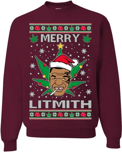 Vista 32 de Merry Chrithmith Ugly Christmas Sweater Unisex Crewneck Graphic Sweatshirt Negro Bitcheth