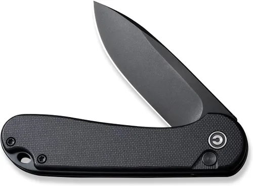 Vista 8 de CIVIVI Elementum II - Navaja de bolsillo plegable, hoja de acero Nitro-V de 2.96 pulgadas, mango G10, cuchillo utilitario con clip de bolsillo Negro