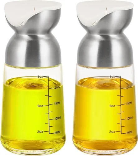 Vista 12 de Vucchini Botella Dispensadora Grande de Aceite de Oliva Dispensador de Aceite de Cocina Contenedor de Salsa de Soja con Volteo Automático - Aceitera