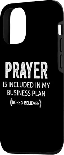 Vista 2 de La oración del iPhone 15 está incluida en el caso My Business Plan Boss Believer