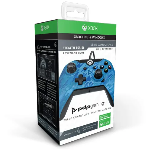 Vista 8 de PDP Gaming Wired Controller Revenant Blue - Xbox