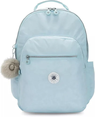 Vista 39 de Kipling Seúl - Mochila pequeña para tableta, diseño de flores acuáticas, talla única