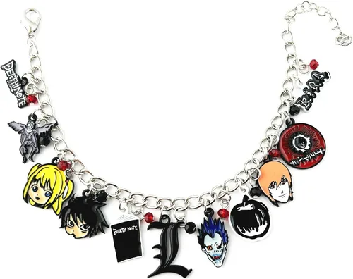 Vista 2 de FJKMYOYO DianViVi - Pulsera de anime de dibujos animados de horror y no la muerte, regalo para niña y mujer, Zinc, 0