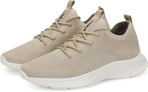 Vista 4 de VAMJAM Zapatos deportivos de correr para hombre, ligeros, transpirables, con cordones, de malla, para caminar, entrenamiento, casuales, deportivos