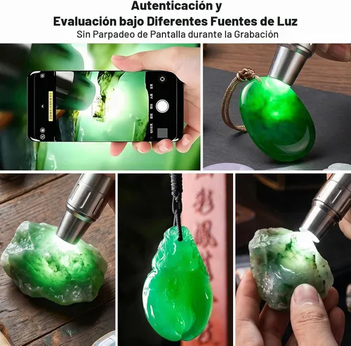 Vista 7 de Expert Jade - Linterna de evaluación de jade, lámpara LED con detector de luz de evaluación de jade, linterna portátil de identificación de joyas