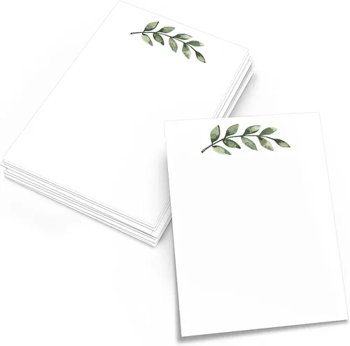 Vista 6 de 321Done Tarjetas verdes en blanco, papel kraft de 4 x 6, juego de 50 – fabricadas en los Estados Unidos, cartulina gruesa, ideal para saludos