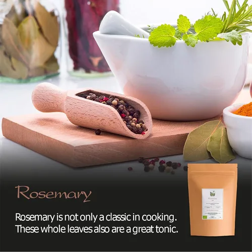 Vista 5 de Romero Orgánico Culinairy Gourmet Hierba - Rosmarinus Officinalis Seco Romero Ramitas - Romero Romero Hierbas Romero Rosario Rosario Seco Hierba