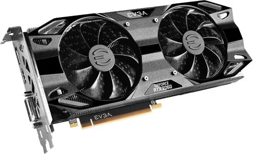 Vista 3 de EVGA GeForce RTX 2060 12GB XC Gaming, 12G-P4-2263-KR, GDDR6, ventiladores duales, placa trasera de metal