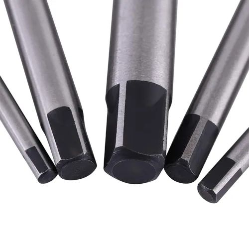 Vista 2 de Juego de 5 extractores de tornillos rotos, extractor de pernos, juego de extractor de tornillos, broca dañada y tornillos de sujeción, herramienta