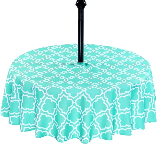 Vista 8 de Poise3EHome - Mantel impermeable antiderrames para exteriores e interiores, para camping, picnic, té de la tarde, asados, flores