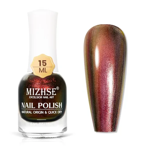 Vista 20 de MIZHSE Esmalte de uñas de secado rápido, esmalte de uñas blanco lechoso de secado al aire rápido, 15 ml de esmalte de uñas a base de agua regular