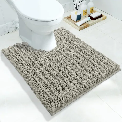 Vista 149 de Yimobra Alfombras de Baño Antideslizantes Lavables - Alfombra de Baño de Chenilla Ultra Suave Absorbente, Alfombra Peluda de Secado Rápido para Negro