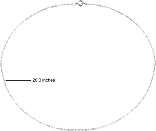 Vista 22 de Hoops & Loops Collar de plata de ley 925 de 0.035 in de fino y delicado collar de cadena de cable para mujeres, adolescentes, niñas, hombres, 16