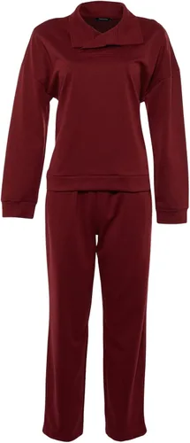 Vista 6 de Trendyol Conjunto de dos piezas de sudadera de punto medio liso para mujer